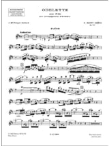 Odelette op. 162 - Flûte - SAINT-SAËNS - Partition - Flûte traversière